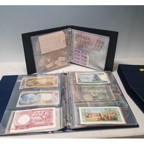 539 - An Album of world Banknotes, to include examples from Cyprus, China, Hong Kong, Norway, Japan etc. a... 