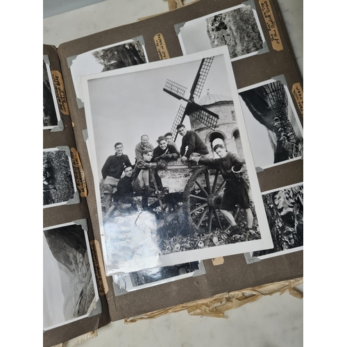 547 - Two Photograph Albums containing an extensive collection of photographs from cycling clubs trips aro... 