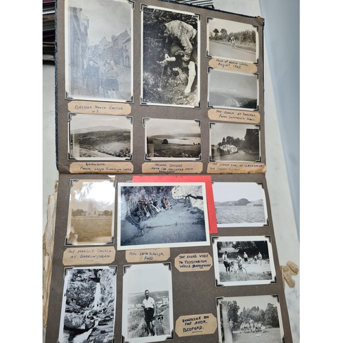 547 - Two Photograph Albums containing an extensive collection of photographs from cycling clubs trips aro... 