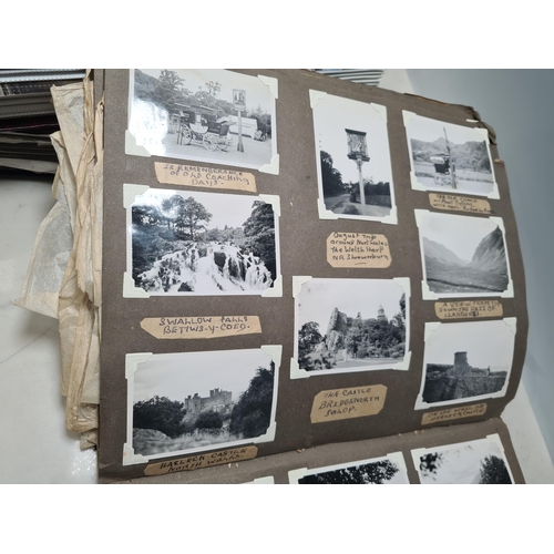 547 - Two Photograph Albums containing an extensive collection of photographs from cycling clubs trips aro... 