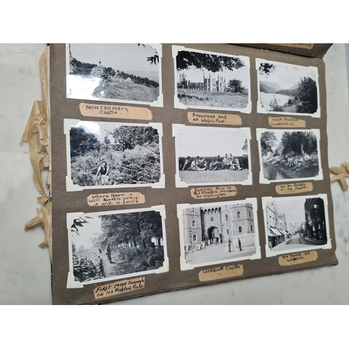 547 - Two Photograph Albums containing an extensive collection of photographs from cycling clubs trips aro... 