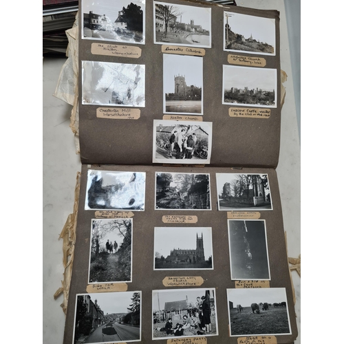 547 - Two Photograph Albums containing an extensive collection of photographs from cycling clubs trips aro... 