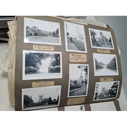 547 - Two Photograph Albums containing an extensive collection of photographs from cycling clubs trips aro... 