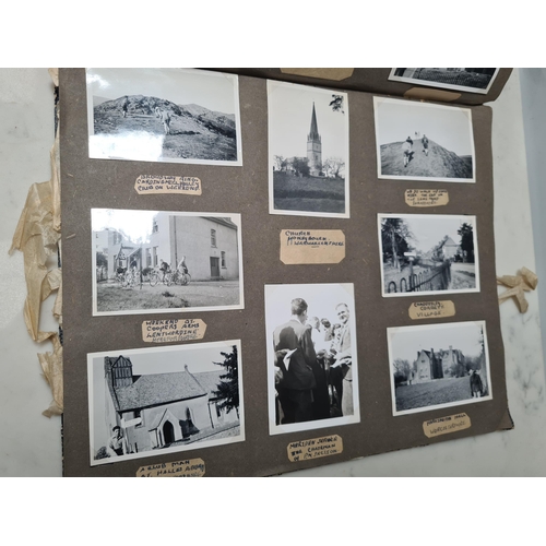 547 - Two Photograph Albums containing an extensive collection of photographs from cycling clubs trips aro... 