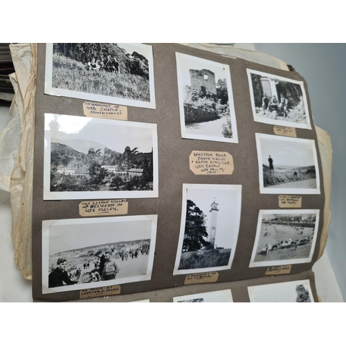 547 - Two Photograph Albums containing an extensive collection of photographs from cycling clubs trips aro... 