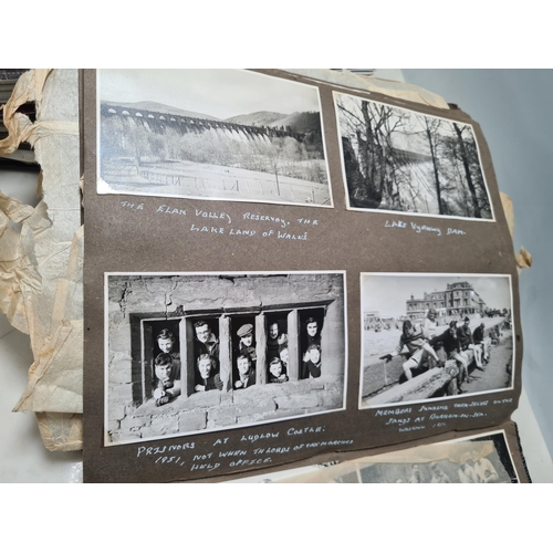 547 - Two Photograph Albums containing an extensive collection of photographs from cycling clubs trips aro... 