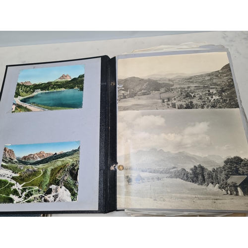 547 - Two Photograph Albums containing an extensive collection of photographs from cycling clubs trips aro... 