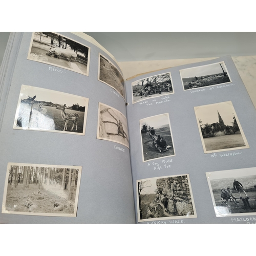 547 - Two Photograph Albums containing an extensive collection of photographs from cycling clubs trips aro... 