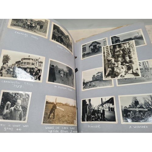 547 - Two Photograph Albums containing an extensive collection of photographs from cycling clubs trips aro... 