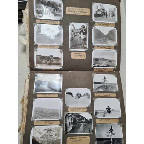 547 - Two Photograph Albums containing an extensive collection of photographs from cycling clubs trips aro... 