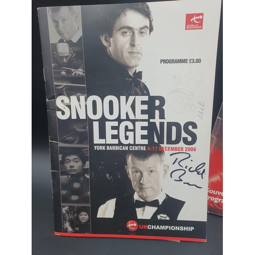 80 - Signed Books by Dick Francis, Mo Mowlam, Brummie Stokes, Tony Curtis, Snooker Legends signed Program... 