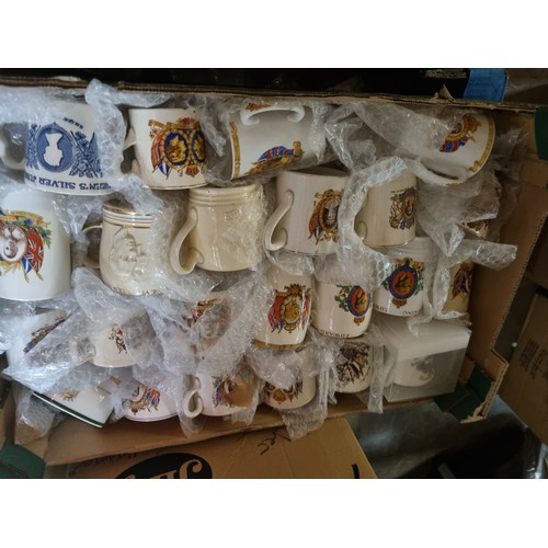 318 - Four boxes of Royal Commemorative Mugs (R5)