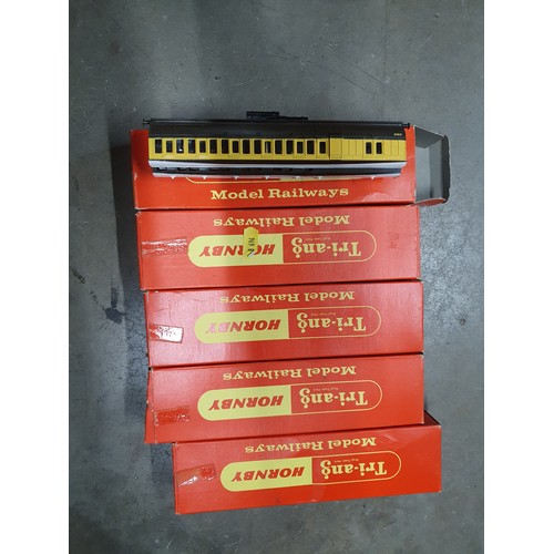 893A - five boxed Tri-ang - Hornby Coaches including Brake Coach, Composite Coach (R3)