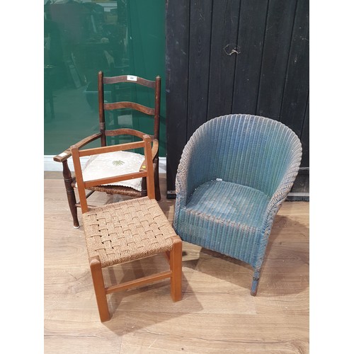 899 - Two child's chairs and another Lloyd loom child's chair.