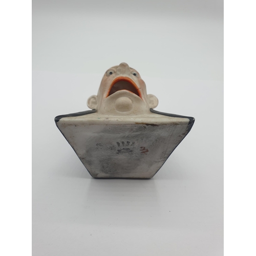 240 - A Shafer & Vater 'Smoking Head' novelty Match Striker/ Ashtray, 3 1/2in