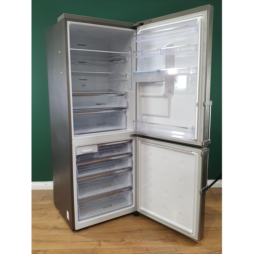 92 - A Samsung Fridge Freezer with water dispenser, 73in H x 28in W, (R9), passed PAT