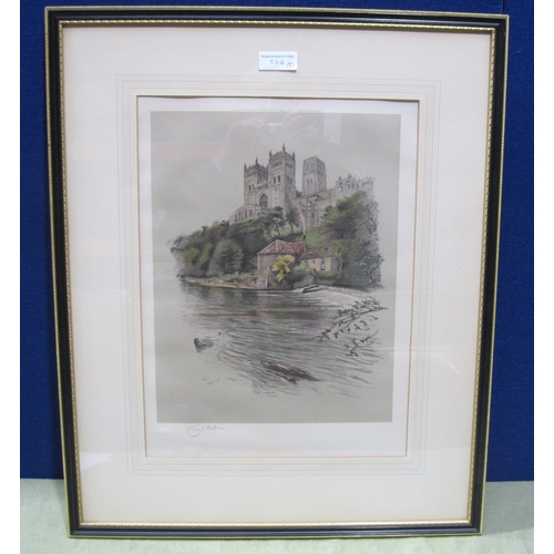 532 - GEORGE GRAHAM. Wensleydale, signed and date 1915, watercolour,10 x 14 in; together with a colour pri... 