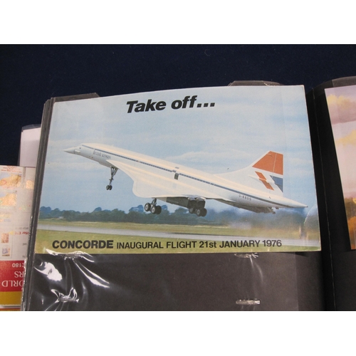 572 - An extensive collection of approximately 90 First Day Covers contained in an album, charting Concord... 