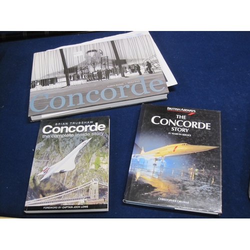 572 - An extensive collection of approximately 90 First Day Covers contained in an album, charting Concord... 