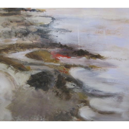 731 - NORMA TAYLOR. Landscape-Stone Circle, oil on canvas, 44 x 56 in; together with a collection of other... 