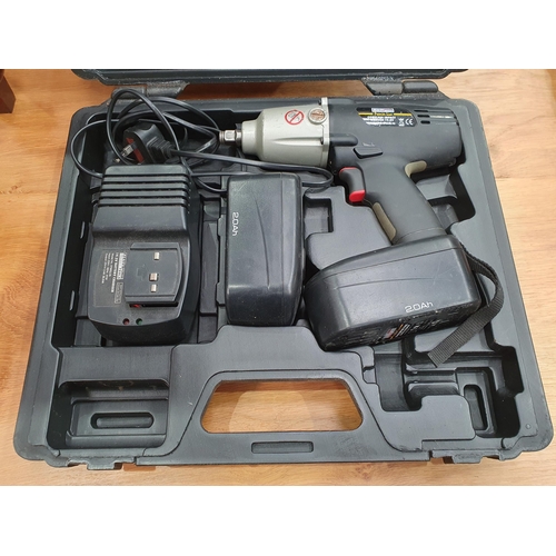 662 - A Sealey Power Tools Cordless Impact Wrench, model No CP3002.V2, (Please Note - two metal Fittings h... 