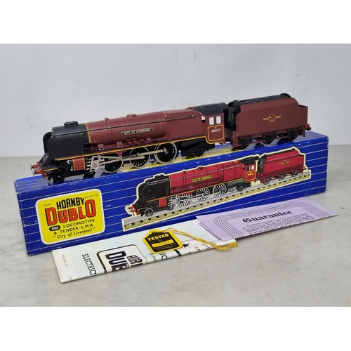 1005 - A boxed Hornby Dublo 3226 'City of Liverpool' Locomotive, unused in mint condition. Locomotive shows... 