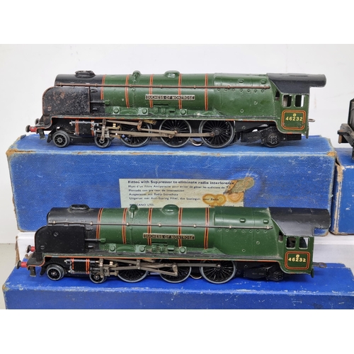 1080 - Two boxed Hornby Dublo EDL12 matt 'Duchess of Montrose' with boxed D12 Tender and unboxed Tender (on... 