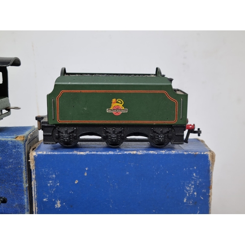 1080 - Two boxed Hornby Dublo EDL12 matt 'Duchess of Montrose' with boxed D12 Tender and unboxed Tender (on... 