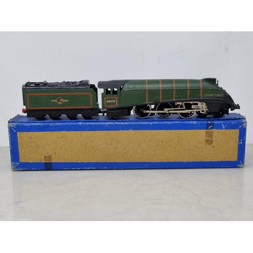 1081 - A Hornby Dublo 2-rail A4 Locomotive 'Golden Fleece' in BR matt green livery in 3-rail box