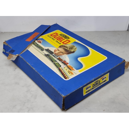 1082 - A boxed Hornby Dublo EDP14 2-6-4T Passenger Set, box lid A/F, contents VG-Ex