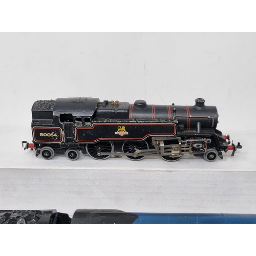 1084 - Four unboxed Hornby Dublo 3-rail Locomotives including 'Duchess of Montrose', A4 'Sir Nigel Gresley'... 