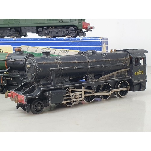 1095 - A boxed Hornby Dublo L30 B0-Bo diesel Locomotive converted to 2-rail, model G, box VG, an unboxed 2-... 