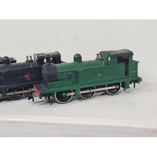 1100 - Two unboxed Hornby Dublo 2-rail 0-6-0T Locomotives, an unboxed 2-rail 'Crepello' (one bogie loose an... 