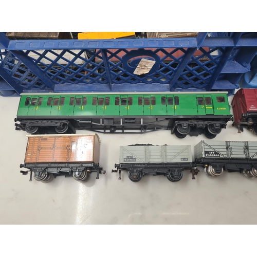 1104 - Two boxed Hornby Dublo 3400 T.P.O Mail Van Sets and a 2400 Mail Van Set