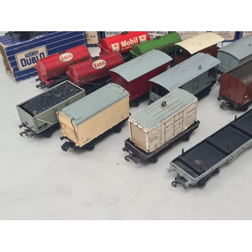 1105 - Twenty seven boxed Hornby Dublo 3-rail Wagons (some boxes missing flaps), a boxed 2-rail 4645 Low-si... 