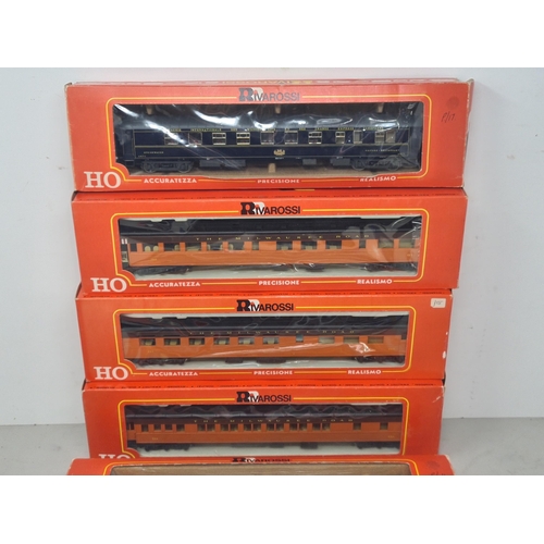 1109 - Twelve boxed Rivaross HO scale Coaches including 2845 'The Milwaukee Road' Diner, 2840 Observation C... 