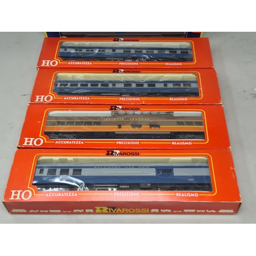 1111 - Thirteen boxed Rivarossi HO scale Coaches, an unboxed Rivarossi Coach and four boxed AHM HO scale Co... 