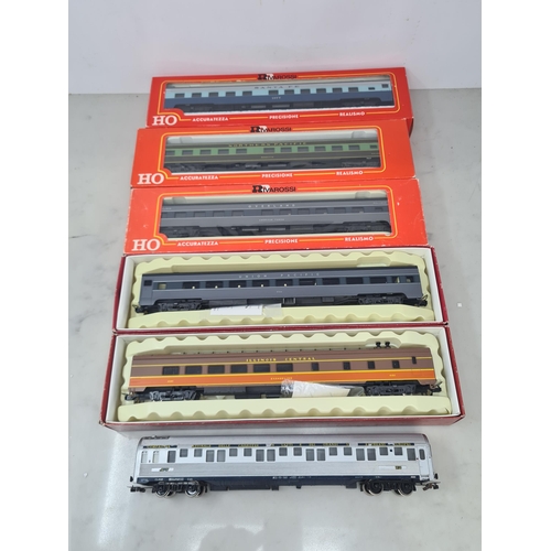 1111 - Thirteen boxed Rivarossi HO scale Coaches, an unboxed Rivarossi Coach and four boxed AHM HO scale Co... 