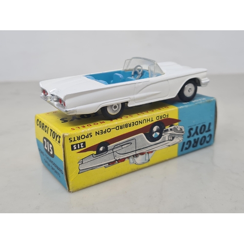 1153 - A boxed Corgi Toys No.215 Ford Thunderbird Open Sports, Nr M, box Nr M