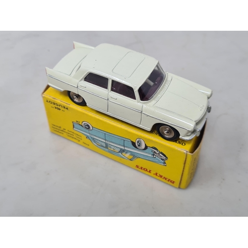 1173 - A boxed French Dinky Toys No.553 cream Peugeot 404, Nr M, box Ex plus