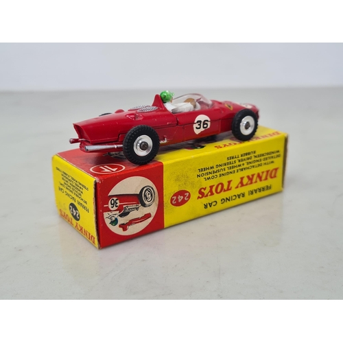 1175 - A boxed Dinky Toys No.242 Ferrari Racing Car, Nr M, box Ex plus