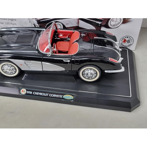 1193 - A boxed Gearbox Toys 1958 Chevrolet Corvette 'Black' Convertible