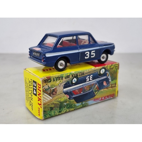 1203 - A boxed Dinky Toys No.214 Hillman Imp Rally Car, Nr M-M, box superb