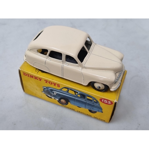 1204 - A boxed Dinky Toys No.153 cream Standard Vanguard Saloon, Nr M-M, box Ex