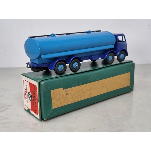 1211 - A boxed Dinky Supertoys No.504 blue Foden 14-ton Tanker, Nr M-M, green box superb