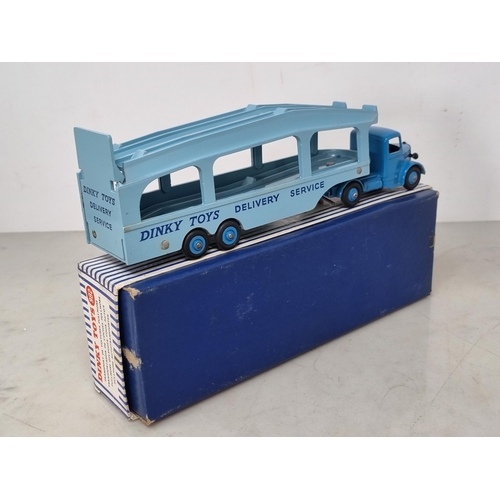 1212 - A boxed Dinky Toys No.982 Pullmore Car Transporter, Nr M-M with No.994 Ramp and packing, box Ex, loa... 