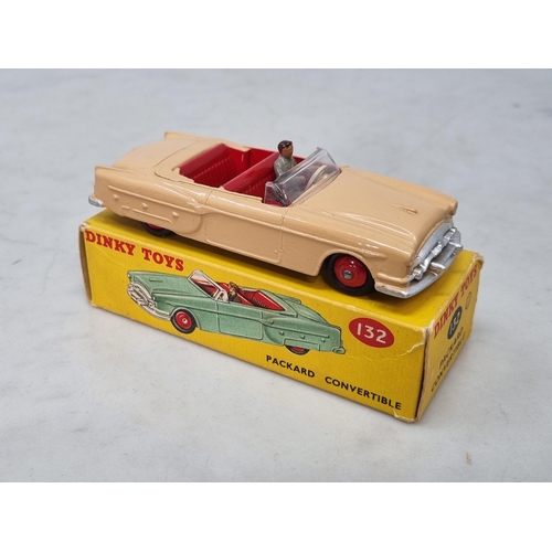 1224 - A boxed Dinky Toys No.132 tan Packard Convertible, Nr M-N. box Ex