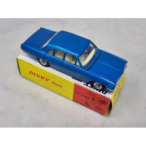 1233 - A boxed French Dinky Toys No.513 blue Opel Admiral, Nr M-M, box superb