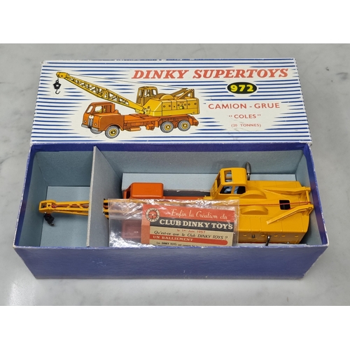 1235 - A boxed French Dinky Toys No.972 Camion-Grue 'Coles', Nr M-M, box Ex with packing