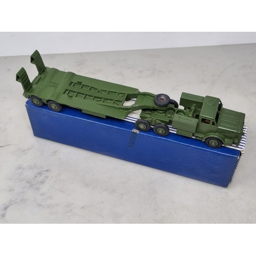 1251 - A boxed Dinky Supertoys No.660 Tank Transporter, Nr M-M, box Ex with all packing